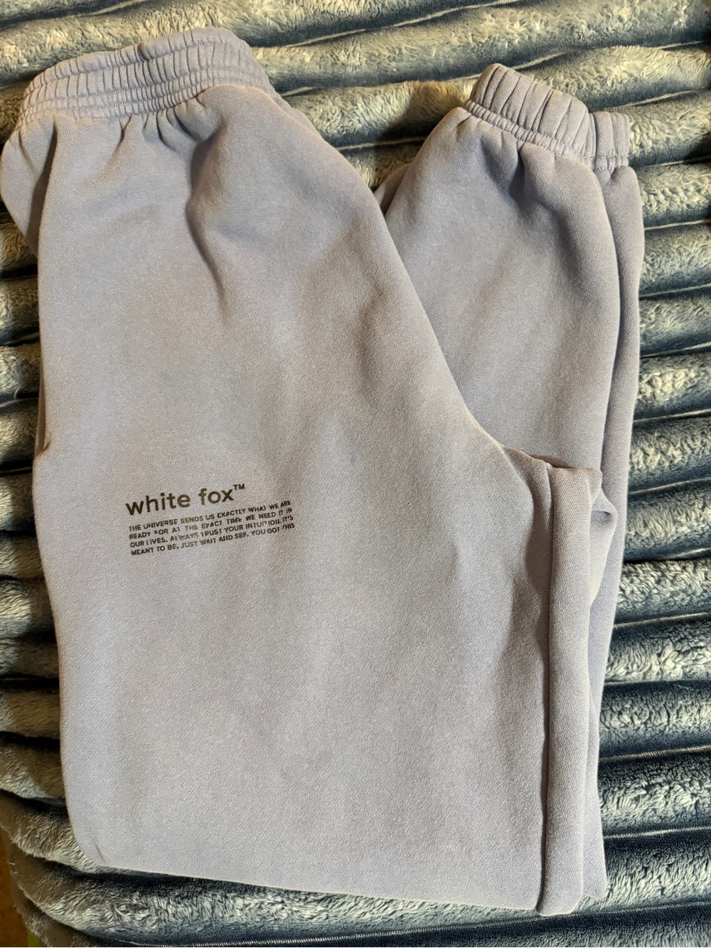 White Fox Women’s Cozy Sweatpants - Light Mauve